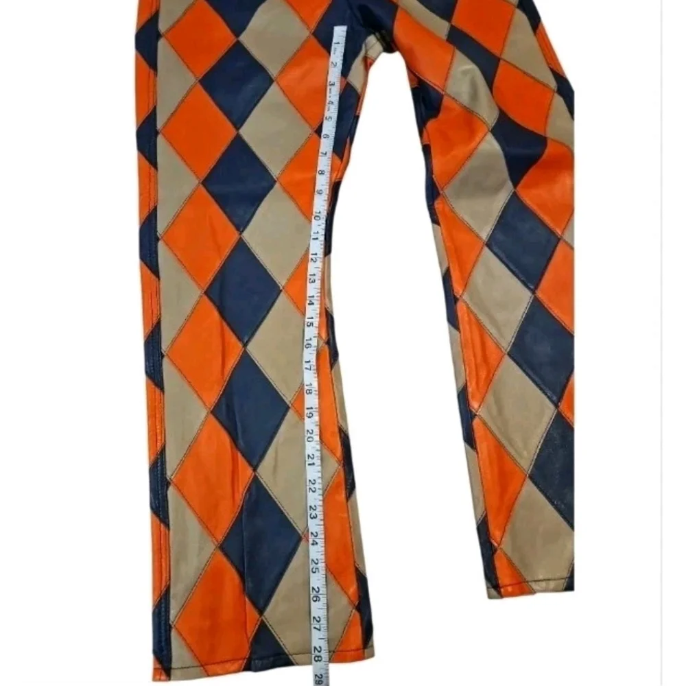 NWT Denim Tears Lamb Leather Jacquard Patchwork Pant L - Picture 6 of 11